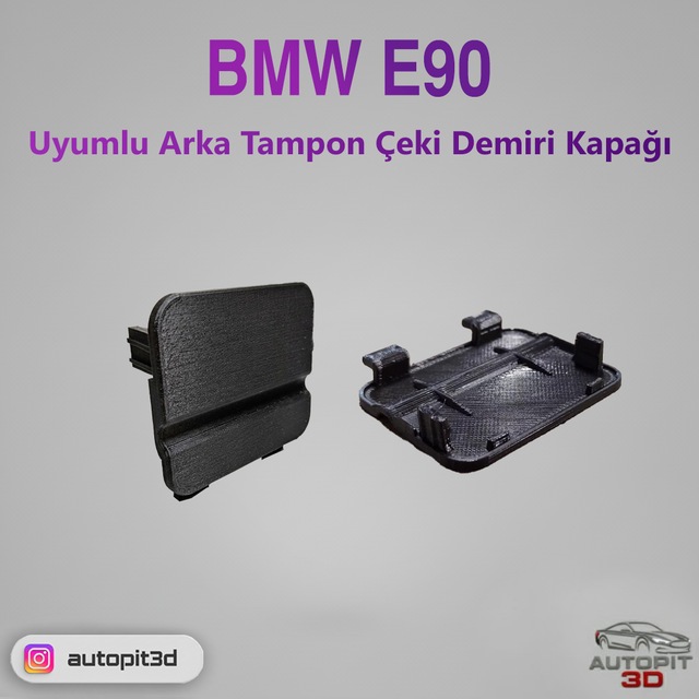 Bmw E90 Uyumlu Arka Tampon Çeki Demiri Kapağı