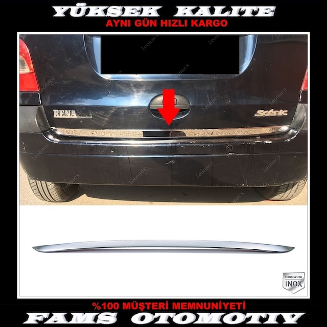 Renault Scenic Krom Alt Bagaj Çıtası 1999-2003 Arası P.Çelik