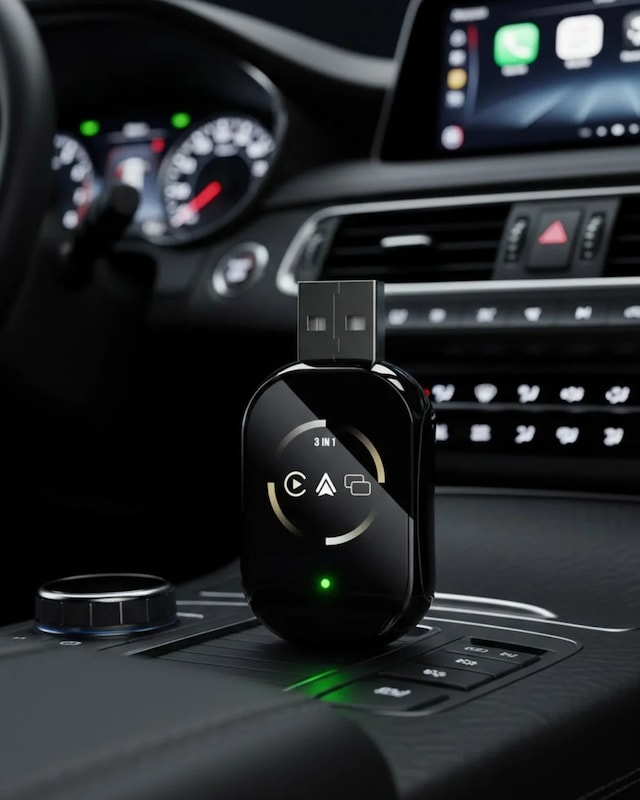 Cn Araç İçi Kablosuz Carplay Android Auto Airplay Adaptörü