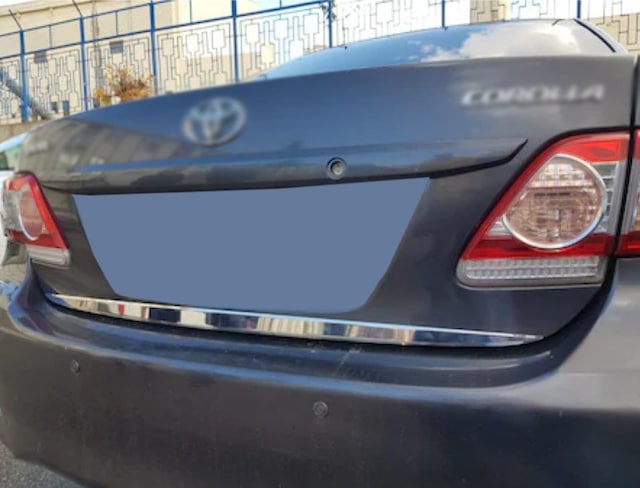 Toyota Corolla Formlu Krom Bagaj Alt Çıta 2007-2013 Paslanmaz Çel N11.2254