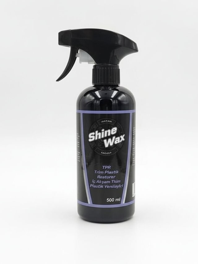 Shine Wax Tpr İnterior Trim Plastic Restorer İç Aksam Trim Ve Plastik Yenileyici 500 Ml 1