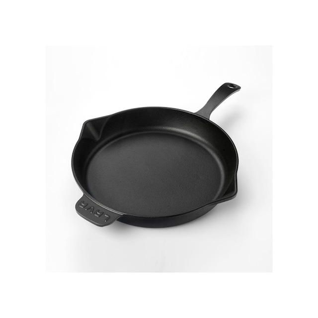 Lava Döküm Kızartma Tavası 34 CM Siyah Yuvarlak