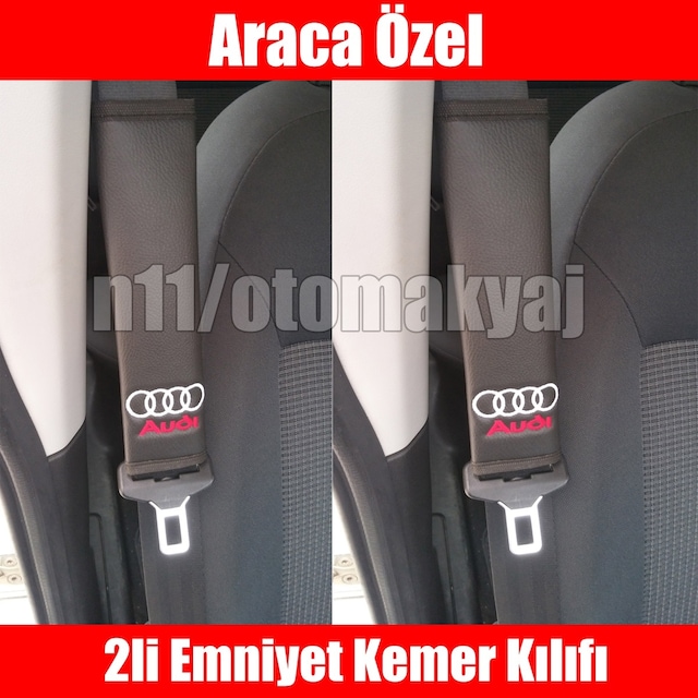 Audi Oto Koltuk Deri Emniyet Kemer Kılıfı