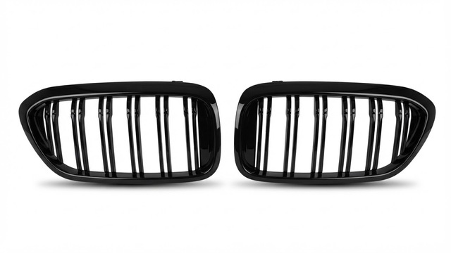 Bmw G30 2018-2020 Çift Çizgi M Sport Panjur Plastik Parlak Siyah