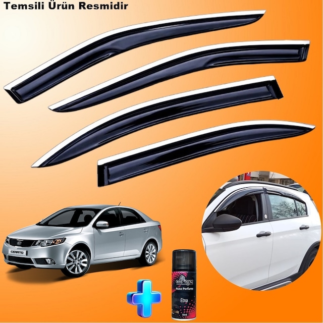 Kia Cerato Mügen Cam Rüzgarlığı Abs Nikelajlı Cam Rüzgarlığı 2009-2015 4 Lü + Ebrayn 150 Ml Koku