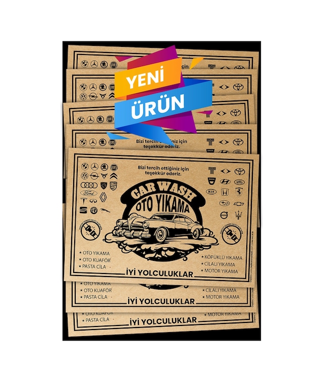 Kraft 120gr Oto Paspas Kağıdı 500 Adet - 35x50cm - Kalın Kağıt