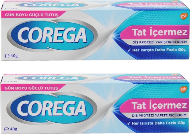 Corega Süper Tatsız Protez Yapıştırıcı Krem 2 x 40 G