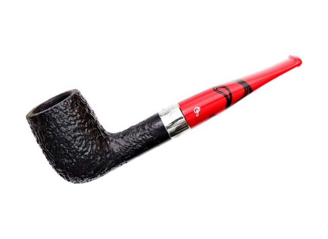 Peterson Dracula Sandblasted X105 9mm. Filtreli Akrilik Saplı Pipo 206004