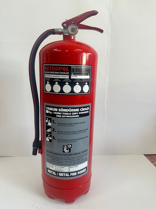 12 Kg D Tozlu Mrtal Yangın Söndürme Cihazı