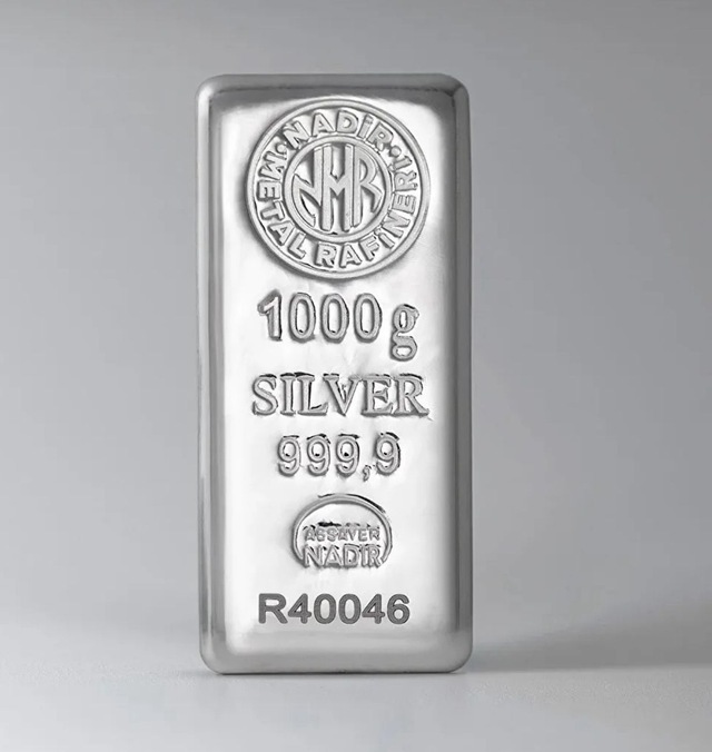 Nadir 1000 Gram Külçe Gümüş