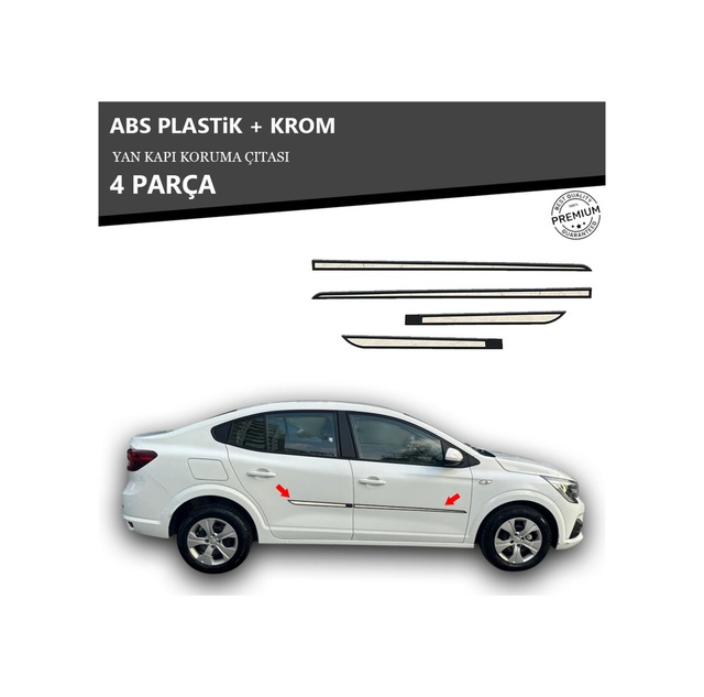 Renault Taliant Yan Kapı Koruma Çıtası Plastik + Krom Unvrslppkçt00010