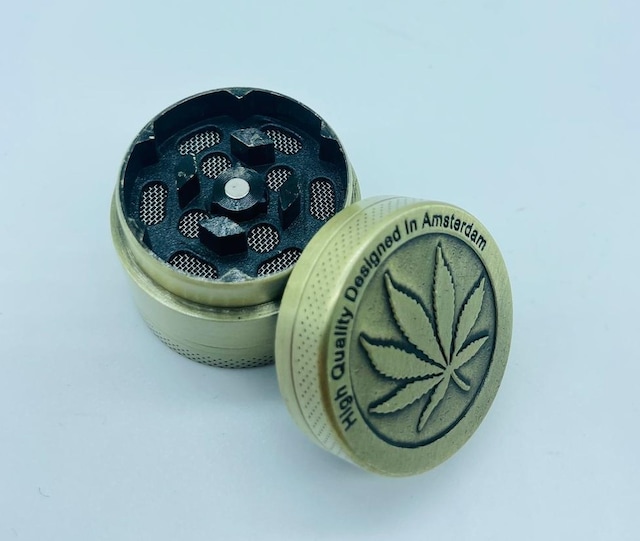 Yaprakdesenli Çelik Metal 3parça Tutun Öğütücü Grinder//30mm--g25