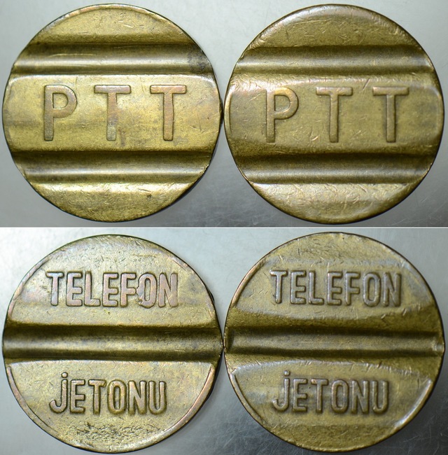 Ptt Ankesörlü Telefon Jetonu Küçük Boy. 22 Mm Çapında. 80li 90lı Yıllar. 1 Adet İçin Fiyattır Teşhir Ürün