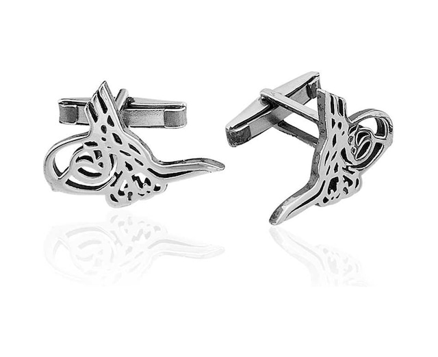 925 Ayar Gümüş Tuğra Kol Düğmesi 22563483