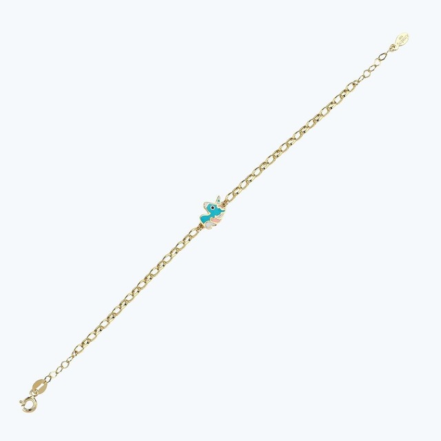 Altınbaş Altın Çocuk Deniz Atı Bileklik Blmk14348-24754 Renkli
