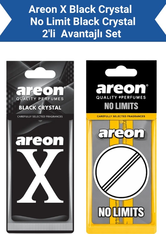 Areon X Black Crystal + No Limit Black Crystal Avantajlı Paket