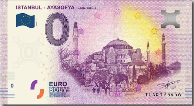 0 Euro Hatıra ve Koleksiyon Parası - Ayasofya - 2020