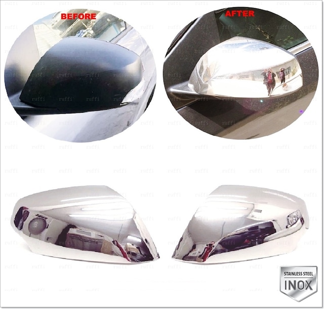 Renault Megane 3 Krom Ayna Kapağı 2 Prç. 2008-2016 P. Çelik