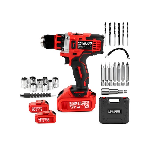 Km0101k 12v Metal Şanzıman Şarjlı Matkap 24 Parça Set