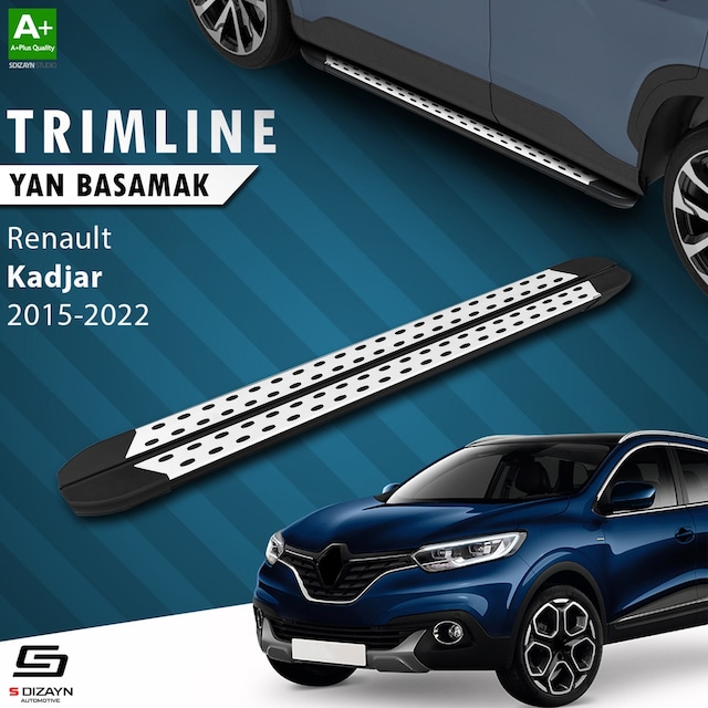 S-dizayn Renault Kadjar Trimline Gri Yan Basamak 179 Cm 2015 Üzer