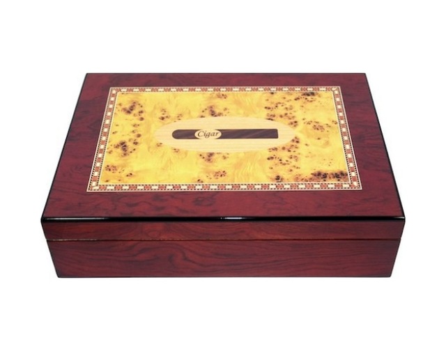 Premiumquality Fortaleza Kahverengi Sedir Humidor Puro Kutusu 00000trm5004