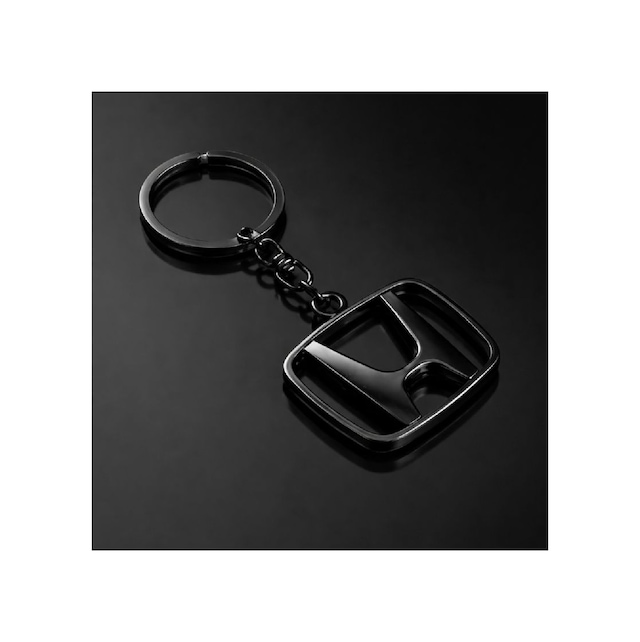 Honda 3d Metal Otomobil Anahtarlığı - Siyah Kaplamalı Oto Anahtarlık