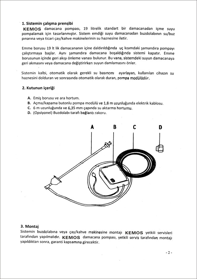 general electric flojet buzdolabi pompasi