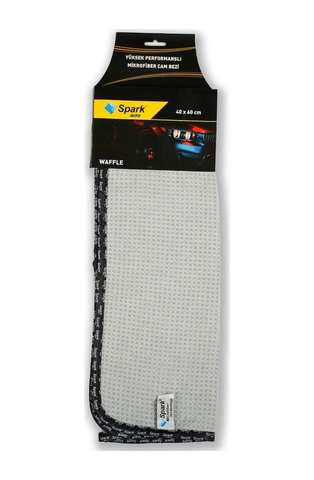 6 Adet Spark 5340 Waffle Mikrofiber Oto Cam Bezi Ve Genel Temizlik Bezi 40x60 Cm.