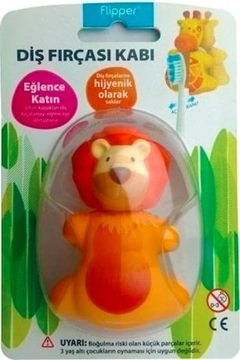 Flipper Aslan Hijyenik Diş Fırçası Kabı