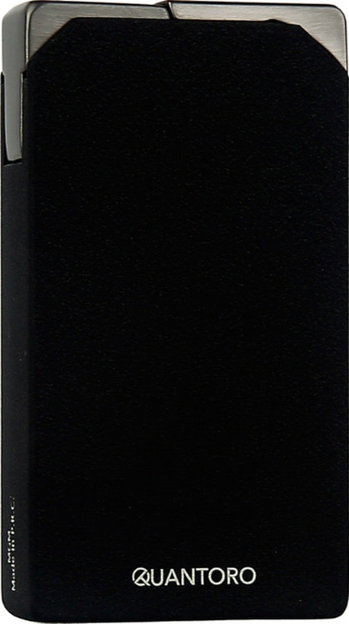 Quantoro Çift Torch Pürmüz Delicili Mat Siyah Metal Puro Çakmağı - Trz1191
