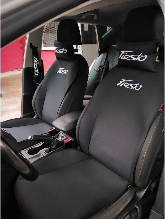 Ford Fiesta Nakışlı Ön Ikili Oto Koltuk Kılıfı