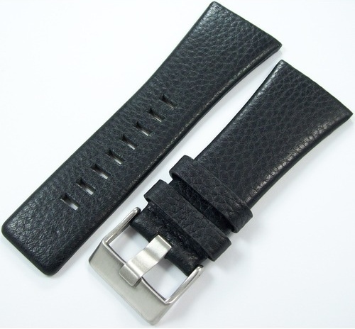 1. Kalite 32Mm Siyah Deri Saat Kayışı Diesel Model Saat Kordonu Ç