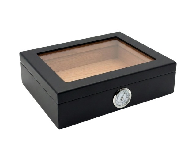 Premiumquality Recife Siyah Sedir Humidor Puro Kutusu 00000trm5003