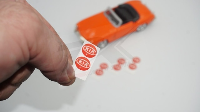Kia Logo Jant Torpido Direksiyon 12Mm Damla Sticker Logo Seti