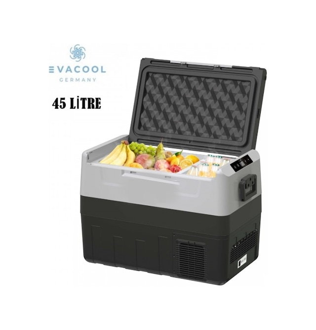 Evacool Germany 45 Li̇tre Oto Buzdolabi Kompresörlü 12v / 24v Eva45a