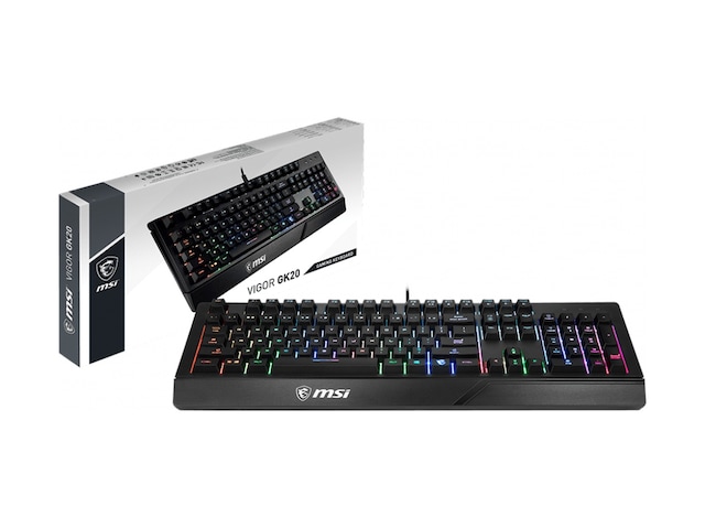 MSI Vigor GK20 TR Rainbow Kablolu Q Oyuncu Klavye
