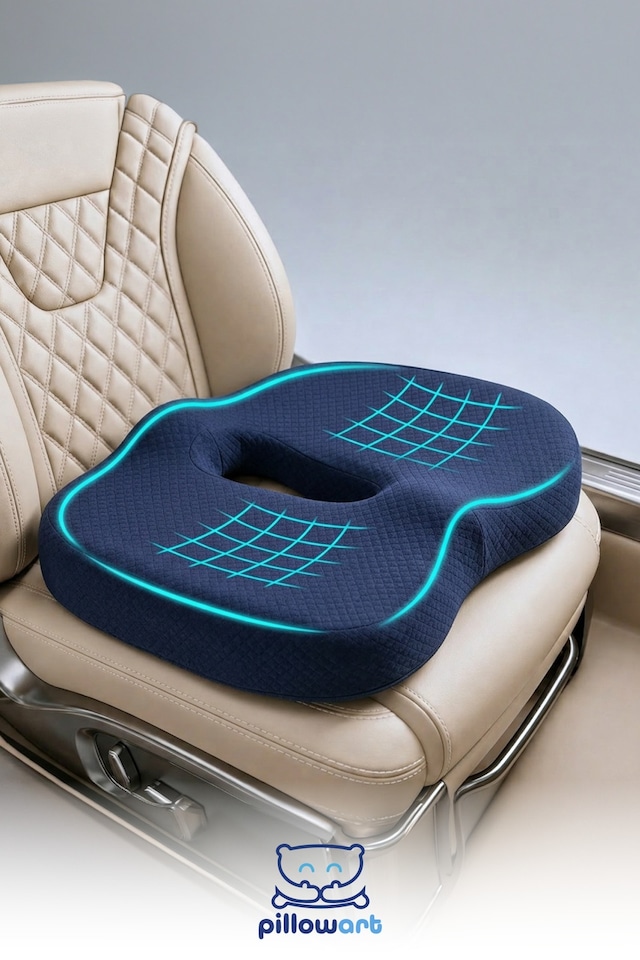 Ortopedik Koltuk Yükseltici Ergonomik Minder Siyatik Ağrı Giderici