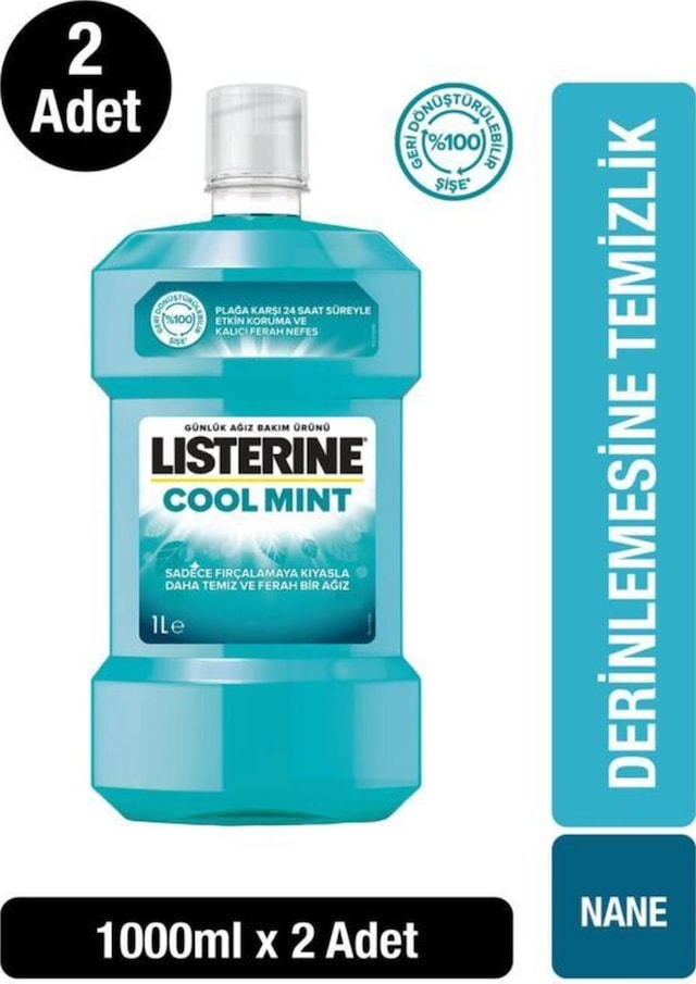 Listerine Coolmint 1 L X 2 Adet