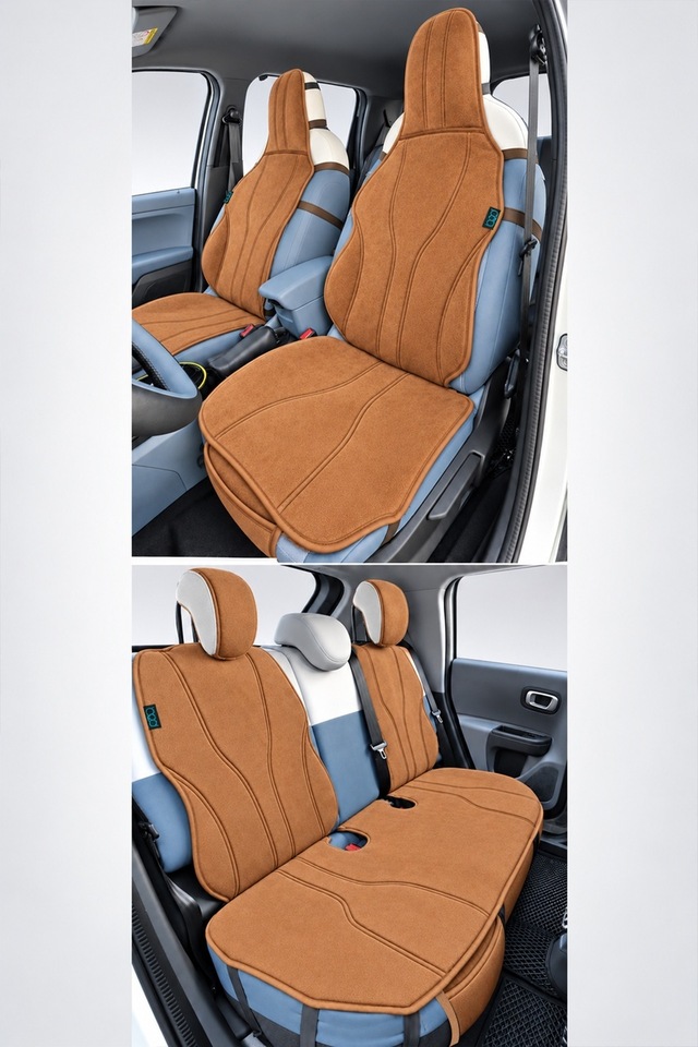 Bod Fiat Grande Panda Elektrikli Oto Koltuk Koruyucu Kılıf 2025-sonrası Latmos Serisi Taba