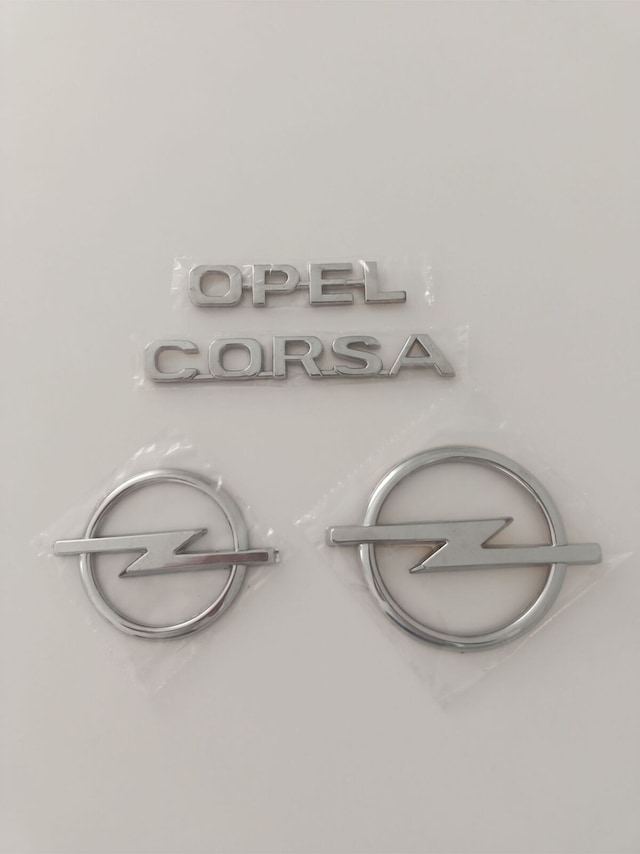 Opel Corsa Bagaj Yazısı Corsa B Ön Arma Arka Bagaj Arması Logo Amblemi 4lü Set