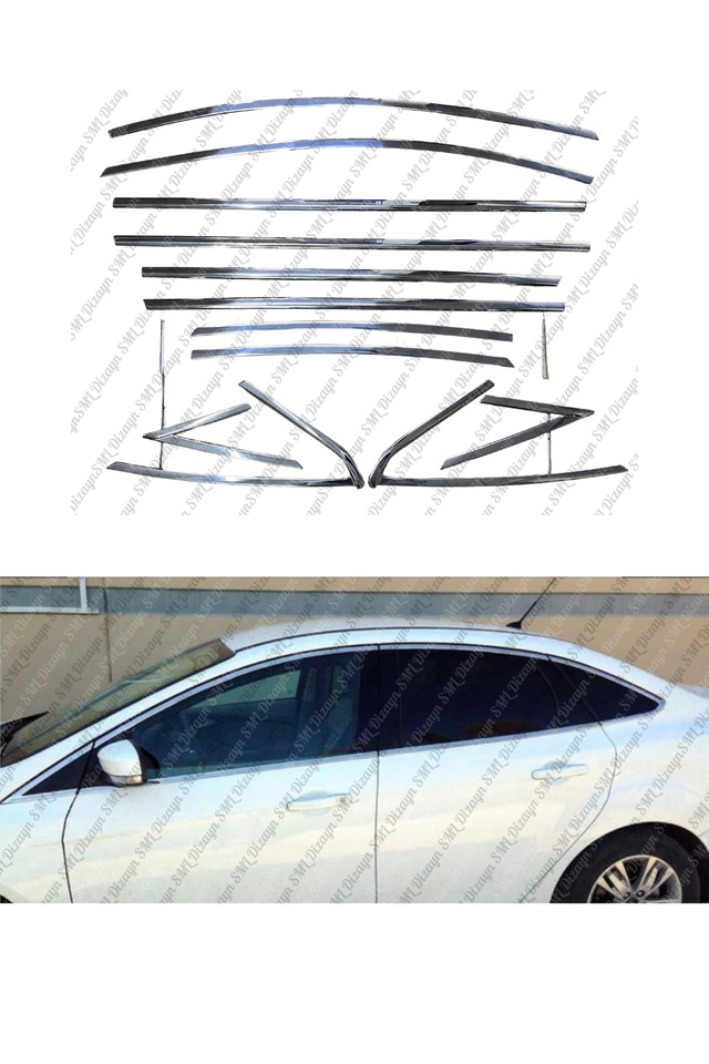 Ford Focus 3 Krom Cam Çıtası Nikelaj Tamtur