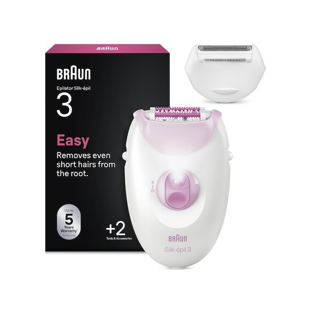 Braun Silk Épil 3 Kablolu Epilatör, Kalıcı Pürüzsüz Cilt, 3-031
