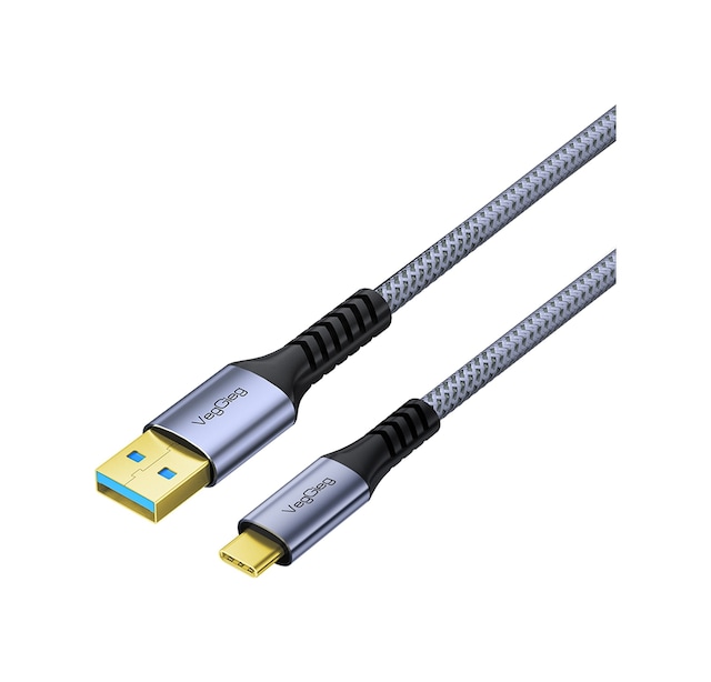 Veggieg 100w Usb-a To Type-c Kablo Usb 3.2 Gen 2 10gbps Data Ve Hızlı Şarj Kablosu 50 Cm