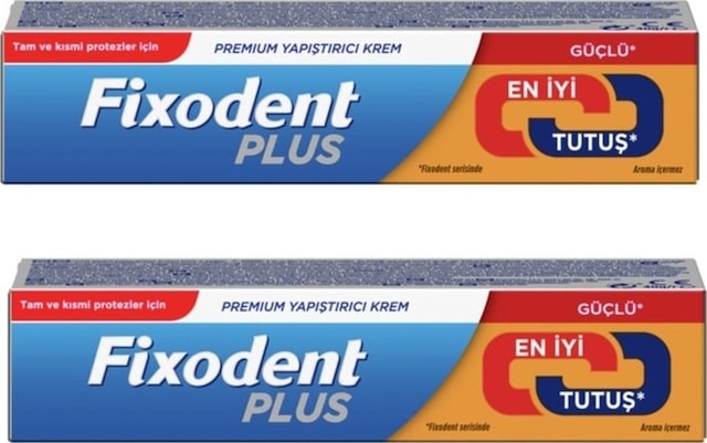 Plus 40g Diş Protez Yapıştırıcı Krem 2 Paket