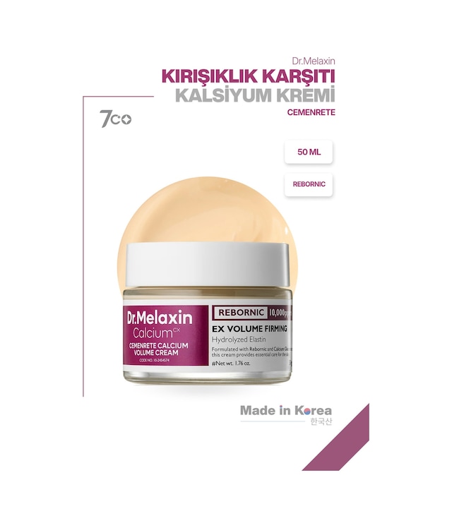 Kırışıklık Karşıtı & Sıkılaştırıcı Rebornic Teknolojili Kalsiyum Yüz & Göz Çevresi Kremi 50ml
