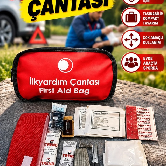 Taşınabilir Acil Durum İlk Yardım Kiti Çok Amaçlı Kullanım Seti