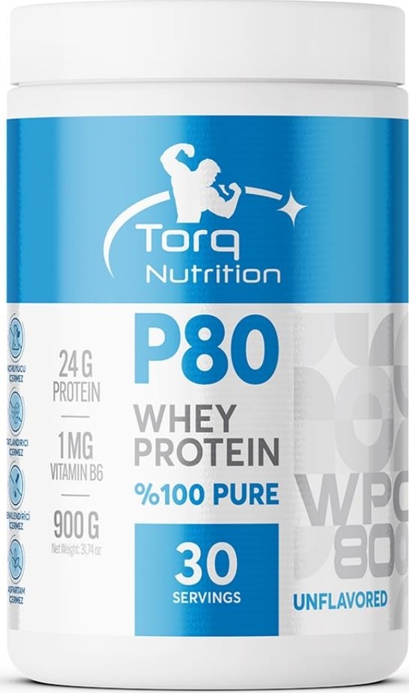 Torq Nutrition P80 Whey Protein 900 G Aromasız