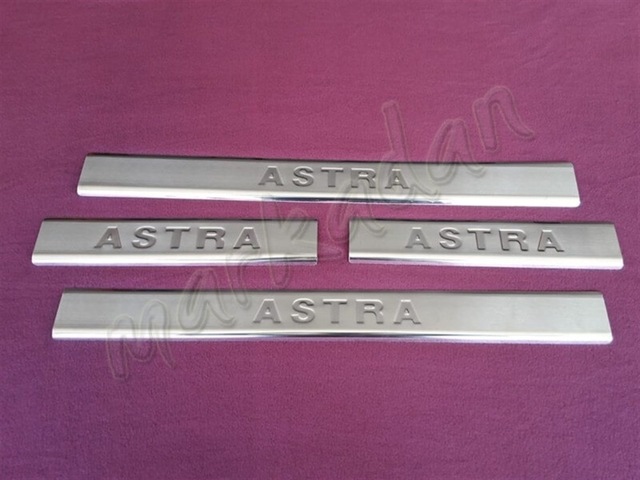 Woc Chrome Opel Astra G Krom Kapı Eşiği 1998-2009 4 Parça Paslanm