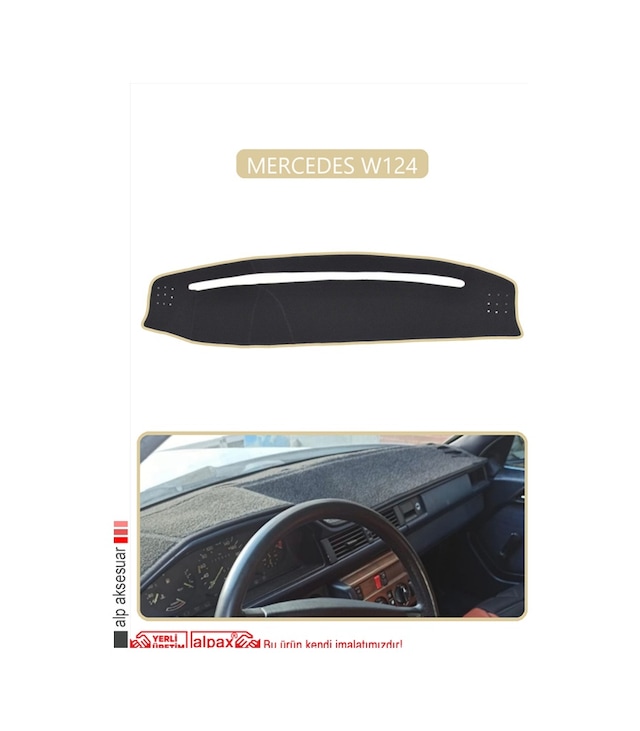 Mercedes W124torpido Koruma Halısı Bej Kenar