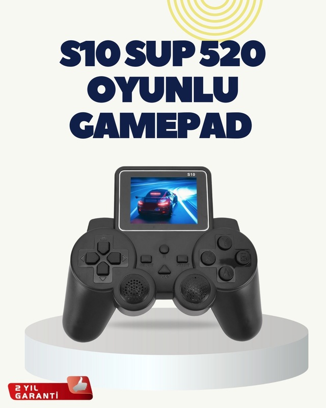 Hdmı Destekli S10 Gamepad 520 Oyunlu Tv Ye Bağlanabilir Atari 2025 Model Diğer